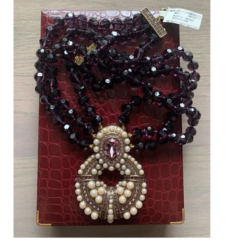 Heidi Daus Amethyst Necklace, NWT